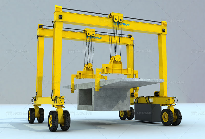 Rubber Tyred Gantry Crane for Precast Beams
