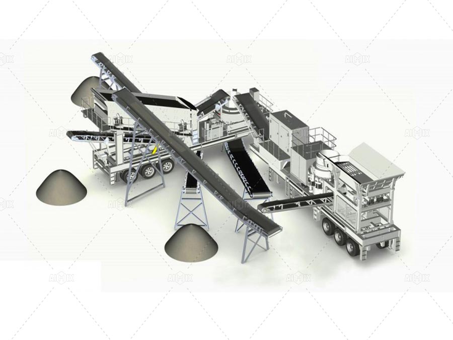 mobile cone crusher plant sand-making production line