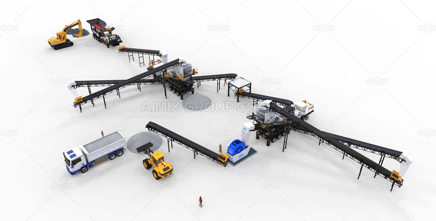 150tph mobile rock crusher plant
