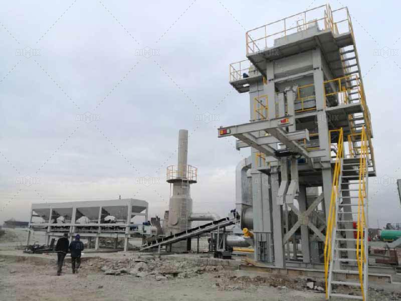 asphalt mixer plant on production