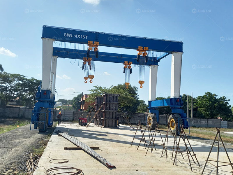 RTG rubber tyred gantry crane